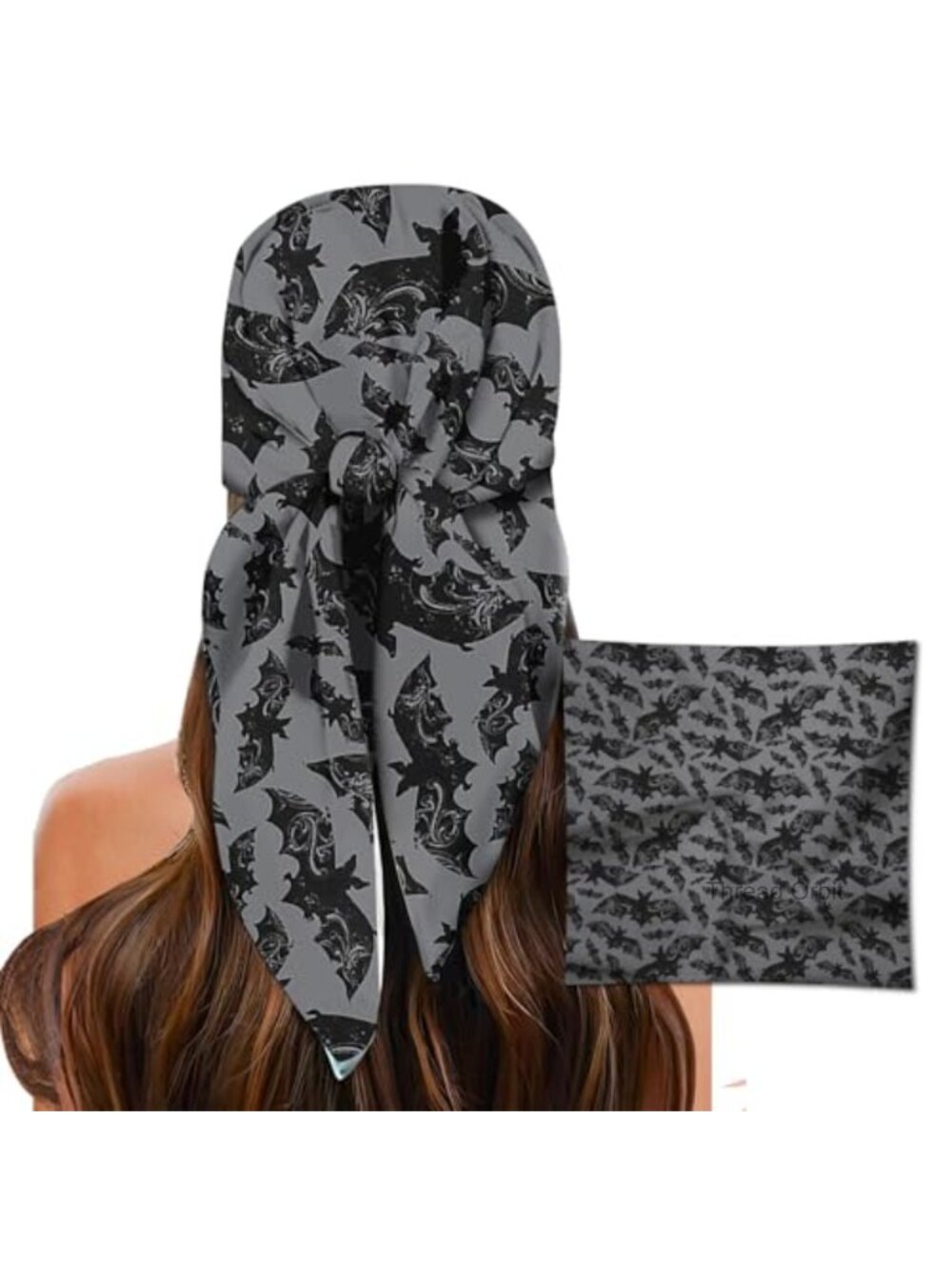 Satin Feel Square Scarf Head Wrap Bandana Hair Accessory